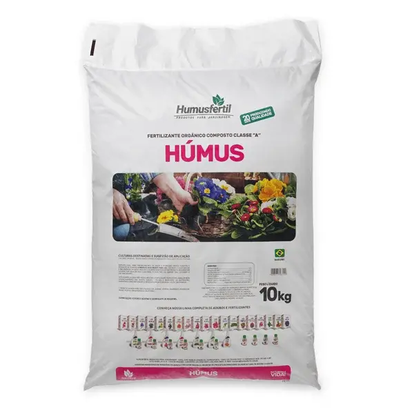 Húmus Composto Orgânico Classe A Humusfértil 10kg